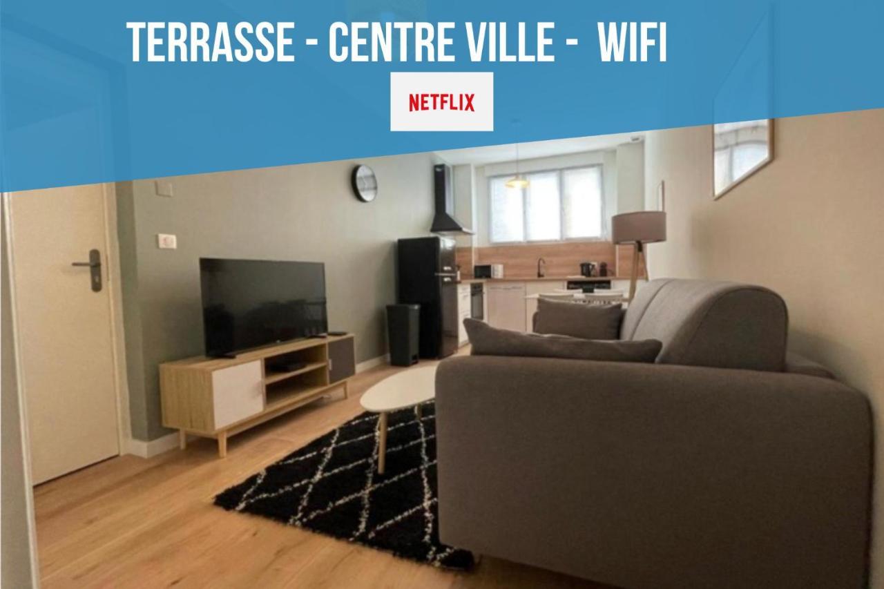 Centre Ville Superbe T2 Neuf Wifi Terrasse Netflix ペリグー エクステリア 写真